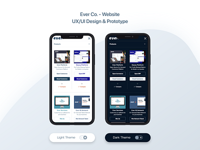 Ever Co. - Website - UX/UI Design & Prototype dark design design light design smartphone design ui ui design uidesign