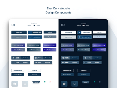 Ever Co. - Website - UX/UI Design & Prototype design components design system ui ui design uidesign