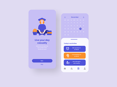 Mobile App app daily ui design flat illustration minimal typography ui ux