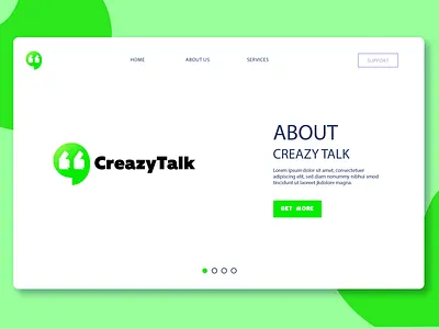 Creazy Talk modern Chat logo branding bulb concept daily dailylogochallenge design dribbble fashion flat graphic design icon illustrator logo modern vector