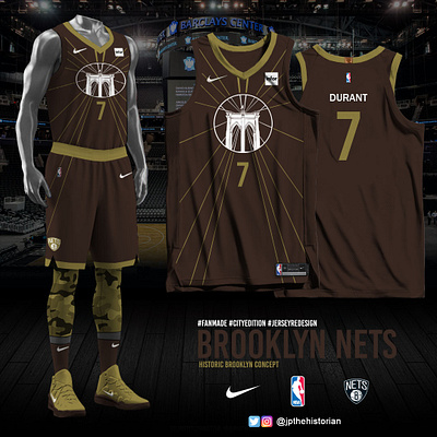 Brooklyn Nets City-Edition 2020-21 "Fan-Made" brooklyn nets city edition jersey redesign nba sports branding