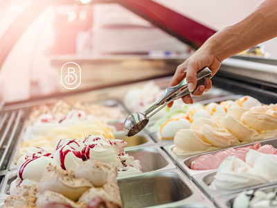 Benacci Café & Gelato branding design gelateria gelato ice cream logo logotype visual identity