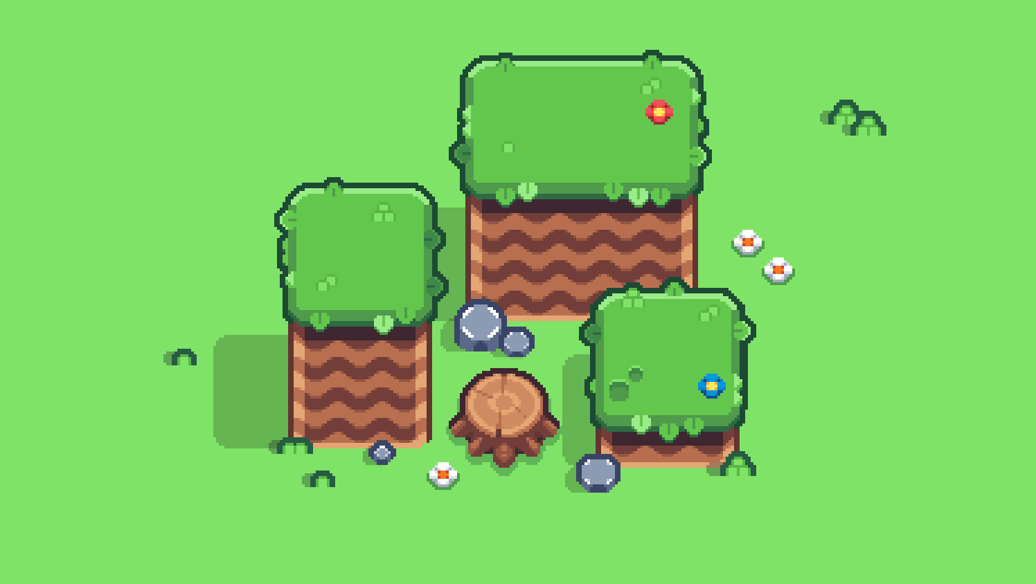 Towers gamedev pixelart