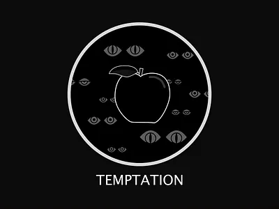 Eyes apple eye eyes flat minimal temptation vector