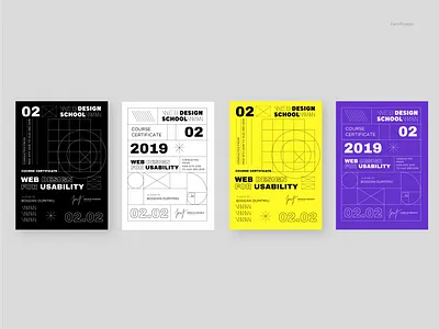 Web design school - identity concept brand branding design graphics icons identity illustration logo minimal typography