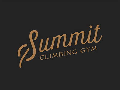 Summit Script apparel design climbing design fort worth rock climbing script summit summit gyms trust trust printshop tshirt design type typography vector