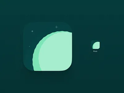 Pluto Icon app app icon app store exploration icon ios logo planet pluto ui