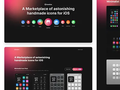 iconics.io — A store of astonishing handmade icons for iOS flat icon inspiration icons ios ios icons ios14 iphone iphone theme lima marketplace minimalist icons mobile theme peru premium icons rounded icons theme for ios theme for iphone user interface