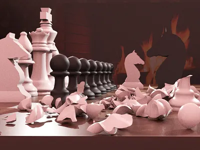 Houdini Dynamics Project: The Game [still] 3d modeling art direction houdini motion media riggid body dynamics visual effects