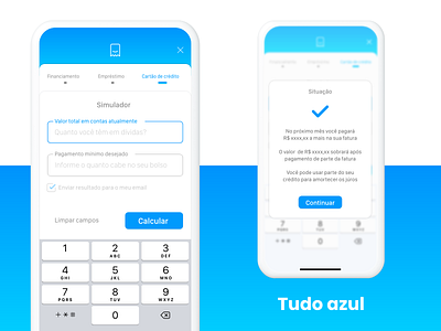 Daily ui #04 | Calculator azul bills calculator daily daily 100 challenge dailyui dailyuichallenge design financial financial app illustrator money payment payment form paymente simulation tudo ui ui ux value