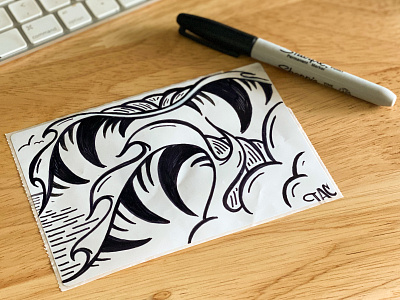 Sharpie tubes 🌊 🌊 art design illustration logo ocean santa cruz sharpie sketch tac wave waves