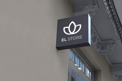 EL STORE Sign accessories branding design flat illustration jewelry jewelry logo jewelry shop logo logo design sign