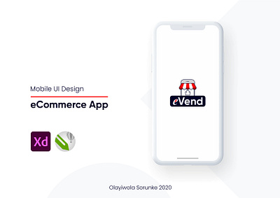 eVend (eCommerce) App - Mobile UI/UX app creative design illustration interaction design interface design mobile app design mobile ui product design ui ui design uiux ux web design