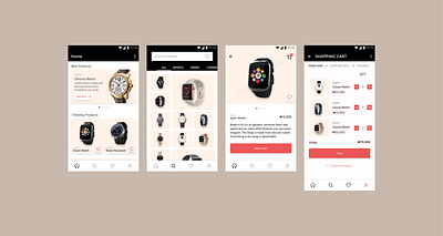 Wrist Watch Ecommerce App app app design branding creative dailyui design illustration mobile mobile app uiux