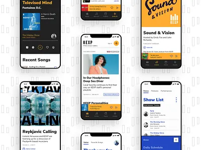 KEXP Mobile App app music radio ux ux ui