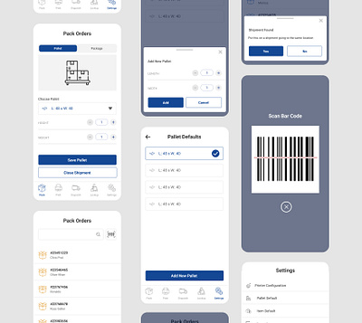 Logistics delivery logistics parcel ui ux