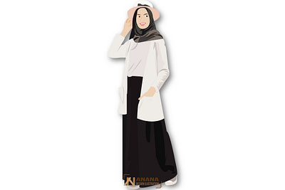 Full body woman islam islamic design islamicart muslimah muslims woman woman character woman illustration woman portrait woman power