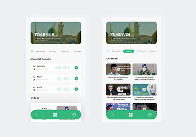 Ngabuburit Apps - Muslim Daily Merits app clean ui dailyui mobile apps design user interface design