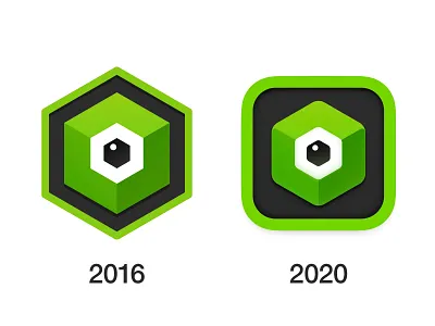 New icon for Qbserve app app icon big sur eye hexagon hexagon logo icon logo macos ui