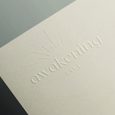 Awakening Logo branding design jillstclair logo logodesign simple typography
