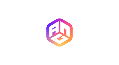 AMG Concept Logo a logo branding colorful flat geometric gradient icon logo minimal modern typography vibrant
