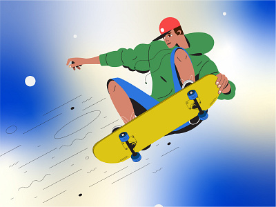 Skater illustrator skate skateboard skater