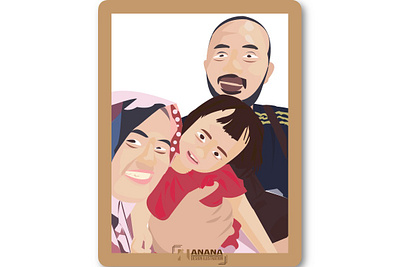 Happy Family couple couple illustration couplegoals couplemuslim design illustration illustrator muslimah woman woman illustration