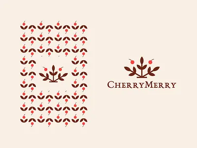 Bakery Shop LOGO bakery logo behance project branding cherry cherry pie company create logo desert design food food logo design fresh colors fresh design graphic design logo minimalist nature logo shop logo sweets vector