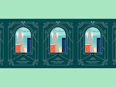 Nuna Holiday Card 2020 bayarea card corona december holiday light nuna print printing san francisco snow window