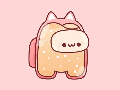 Cat cat character crew cute design graphic happy illustration imposter kawaii kid kitten minimal pastel