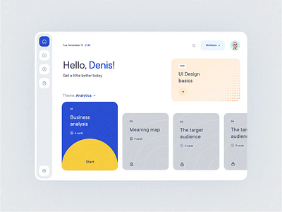 Dashboard UI animation app illustration minimal ui