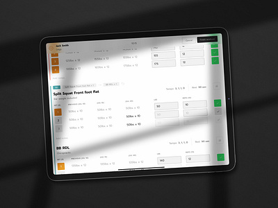 Workout Program exercise ipad program ui workout workout app