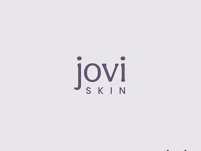 Jovi Skin Logo branding design digital art fresh graphic design logo logo mark minimal minimalist logo modern purple scandinavian skincare skincare logo type design typography typography logo