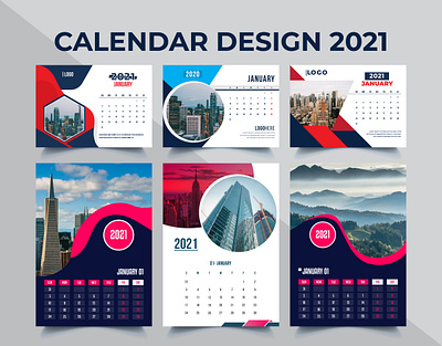 2021 Calendar Template Design Bundle banner design business flyer design corporate flyer flyer design print flyer trifold brochure wall calendar template