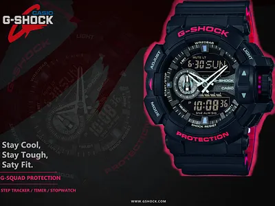 gshock branding design g shock product design typography