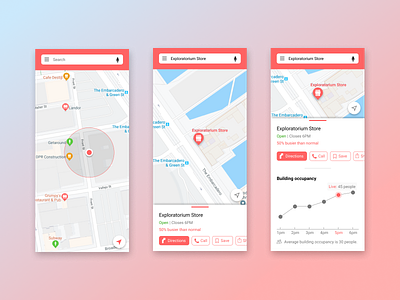 Building Occupancy Mobile Application app design mobile ui