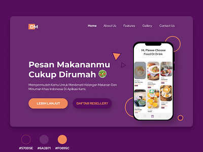 Dribble Dapur Mobile branding figmadesign ui ui design web