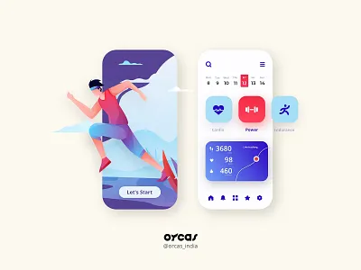 🏃Fitness Tracker | UI Design app app design application design fitness app illustration ui ui ux uidesign uiux
