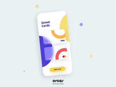 💳Saved cards (payment method) UI Design app app design application appui minimal ui payment method ui ui ux uidesign uiux uxdesign
