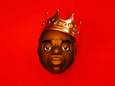 Biggie 3d 3dillustration big big poppa biggie c4d cgi character characterdesign crown eastcoast hiphop illustration juicy new york newyork notorious notorious big rap