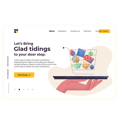 Landing Page Design branding desktop product design products ui vector web