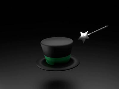 Magic Hat 🪄 3d hat 3d magic blender blender 3d hat magic wand