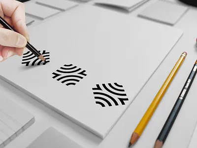 Custom design blend branding flat icon lines logo logomark logotype minimal logos shapes symbols