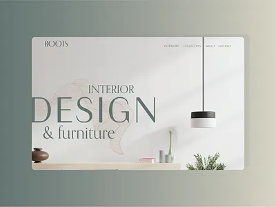 ROOTS brand design brandidentity branding herosection landing page minimal ui ui design uidesign uiux ux visual identity webdesign website