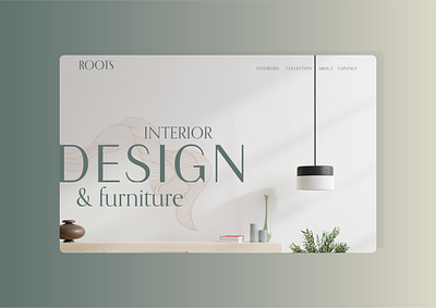 ROOTS brand design brandidentity branding herosection landing page minimal ui ui design uidesign uiux ux visual identity webdesign website