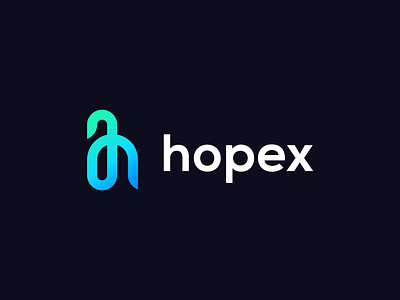 Hopex Logo Design abstract app icon app logo brand branding creative logo gradient logo h mark icon identity letter logo lettermark logo logo design logotype luxury minimalist modern logo monogram symbol