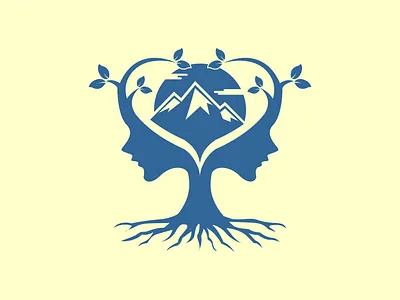 Think Nature art design icon illustration nature nature art nature logo tree