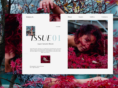 MAGLUN-AESTHETIC PHOTO MAGAZINE WEB DESIGN branding design minimal photo photography typography ui ux web