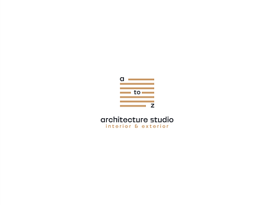 AZ Architecture architecture architecture design brand branding clean elegant fashion logo minimal monogram type