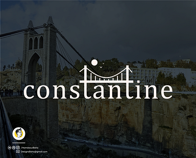 constantine algeria algerie branding constantine design illustration landmark logo logo design logotype قسنطينة